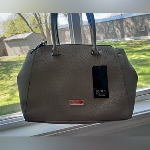 Signature Gray Shoulder Bag with Minimalist Design
